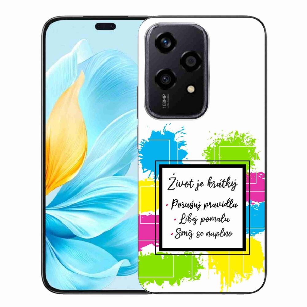 Zselés borító mmCase a Honor 200 Lite 5G készülékhez - Idézet 5 fehér háttér