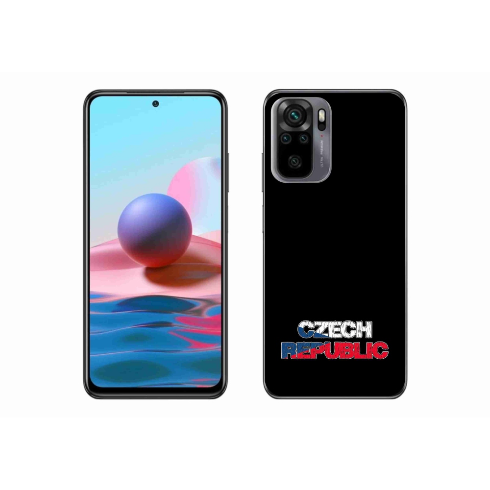 Gél borítás mmCase a Xiaomi Redmi Note 10S - Csehország fekete háttérrel