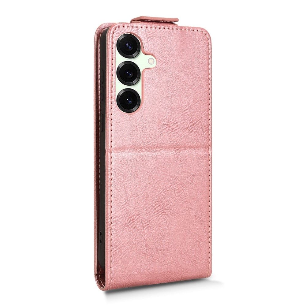 Vert flip tok Samsung Galaxy S25 FE készülékhez - rózsaarany