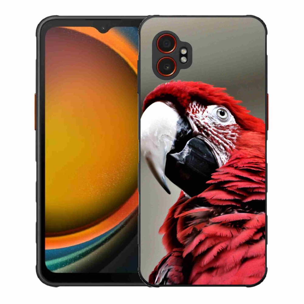 Zselés borítás mmCase Samsung Galaxy Xcover 7 Pro készülékhez - papagáj ara piros