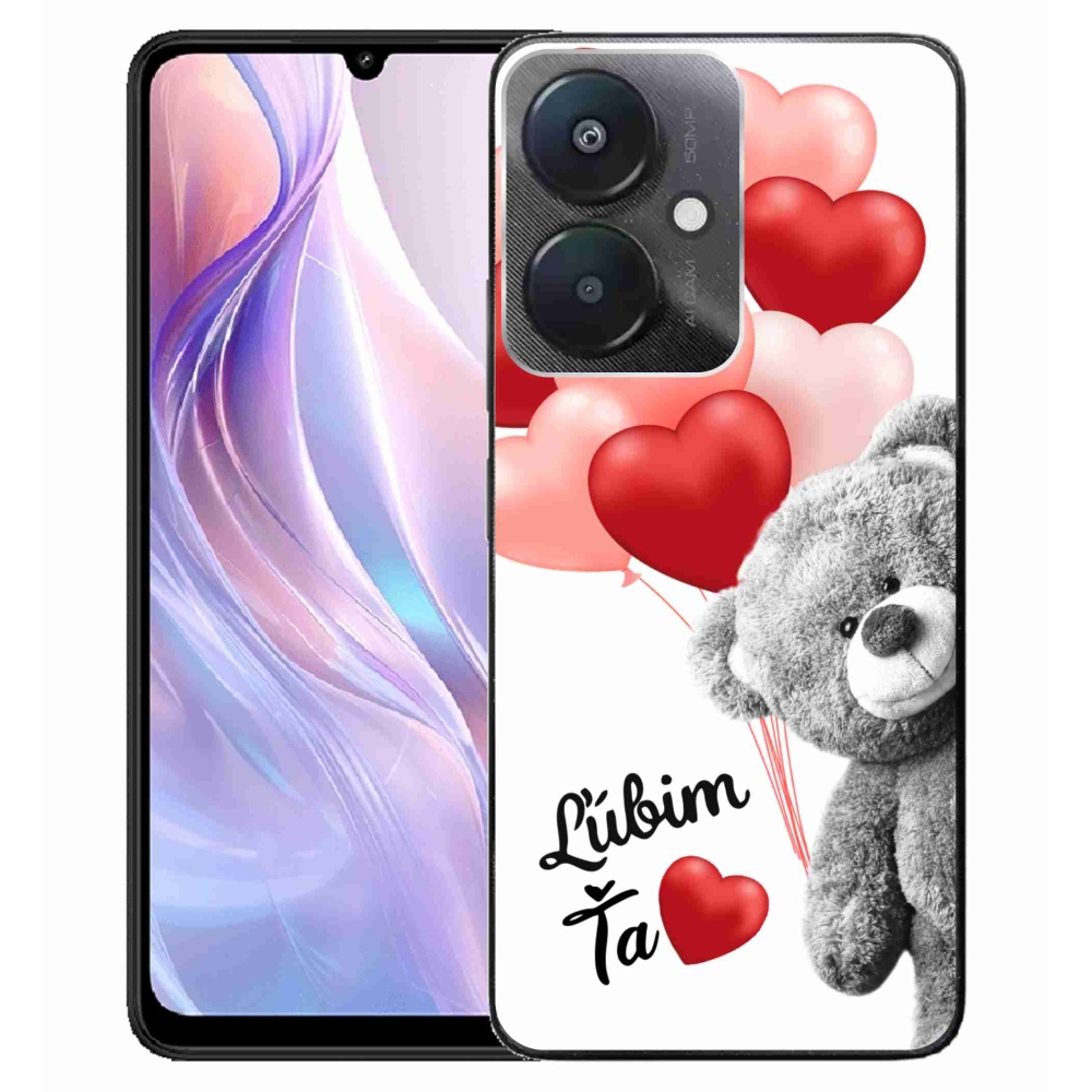 Gél tok mmCase a Xiaomi Redmi 13C 5G számára - I love you en