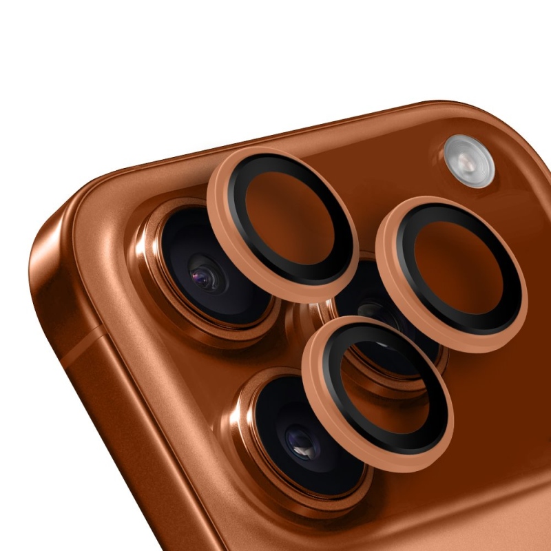 CSOMAG:ME objektívvédő Apple iPhone 17 Pro/17 Pro Max narancssárga színű iPhone 17 Pro/17 Pro Max készülékhez