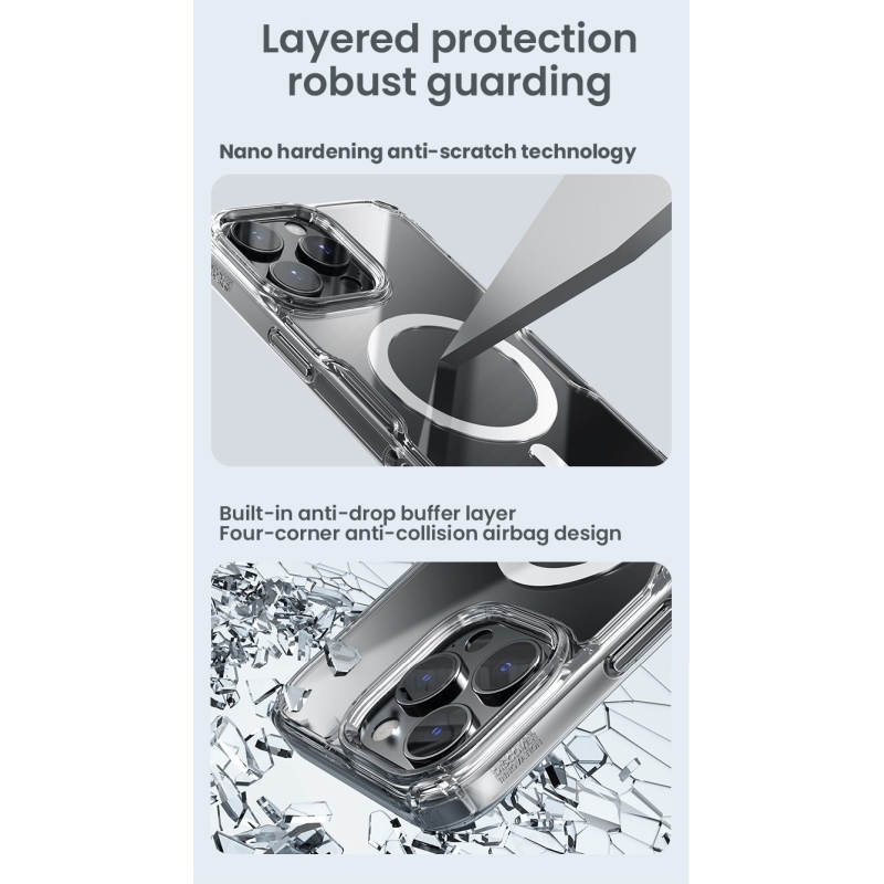 Nillkin Nature TPU PRO mágneses borítás Apple iPhone 16 Pro Max készülékhez Átlátszó