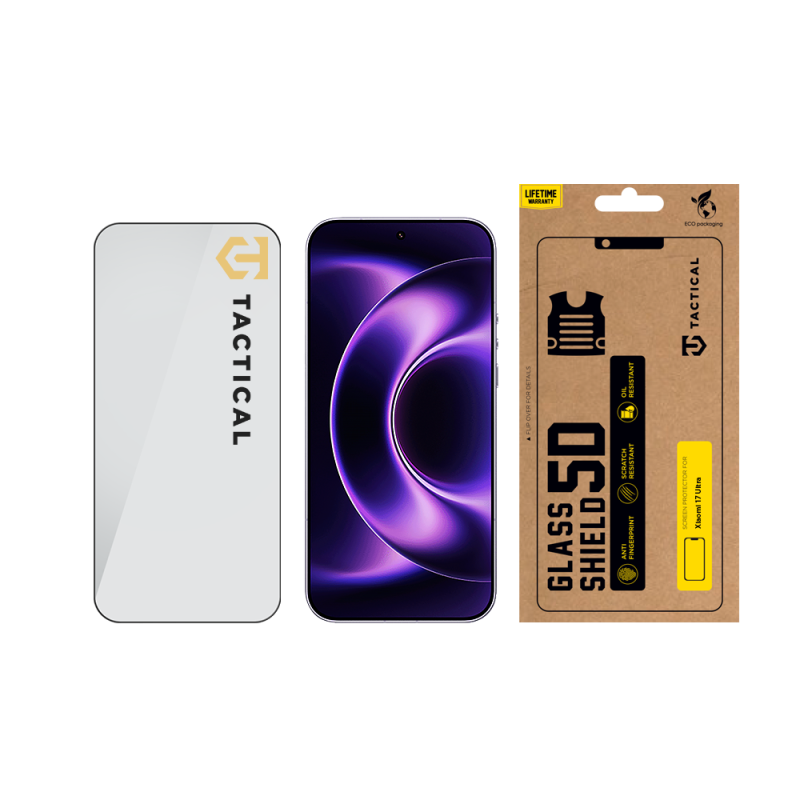 Taktikai üvegpajzs 5D üveg a Xiaomi 17 Ultra Fekete számára