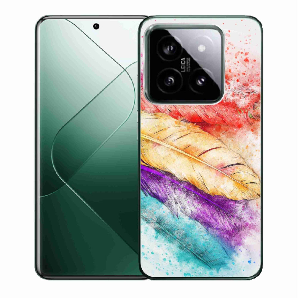 Gél borítás mmCase a Xiaomi 14 - színes tollhoz