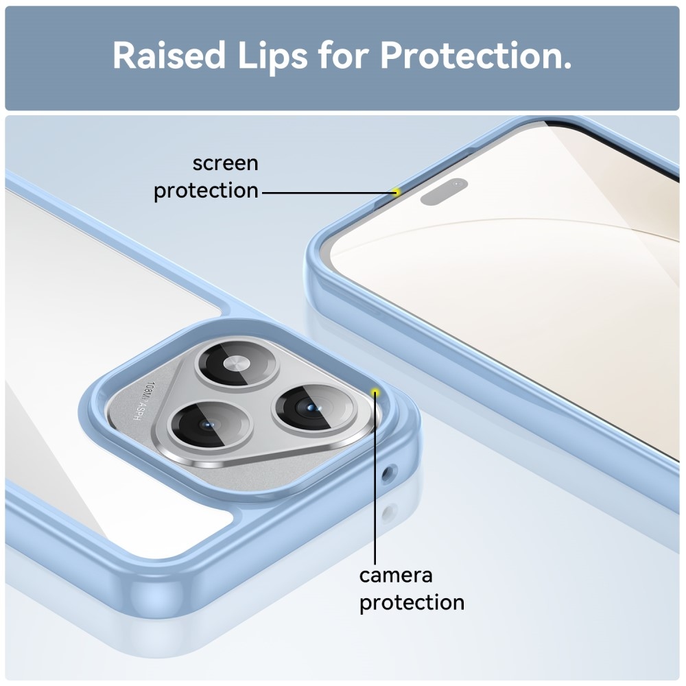 Gél tok fix hátlappal Honor 400 Lite-hoz - kék