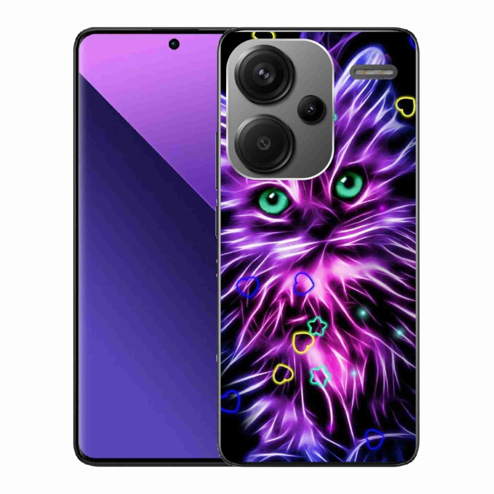Gél borítás mmCase a Xiaomi Redmi Note 13 Pro+ 5G számára - absztrakt macska