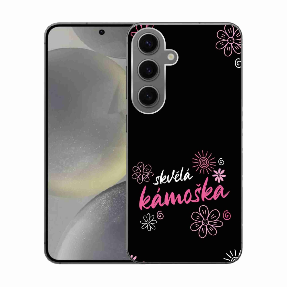 Gél borító mmCase Samsung Galaxy S24 - nagyszerű haver fekete háttérrel