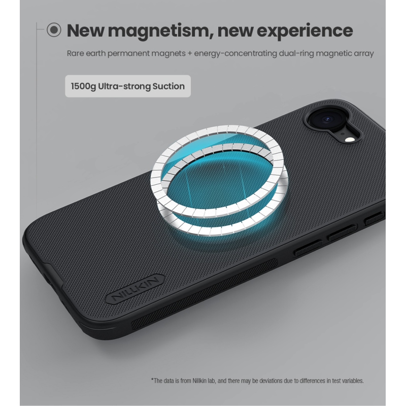 Nillkin Super Frosted PRO mágneses hátlap Apple iPhone 16e Fekete