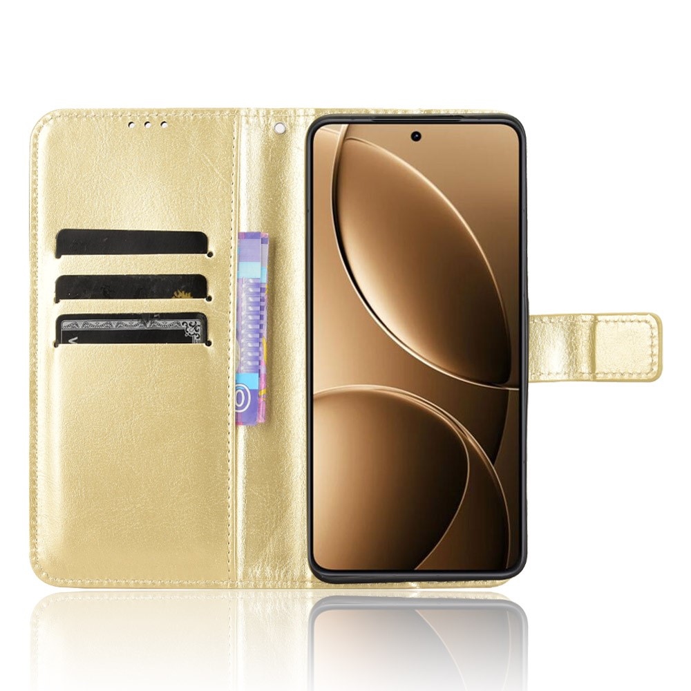 Őrült könyv tok a Xiaomi Poco F7 Pro 5G/Poco F7 Ultra 5G számára - arany színben