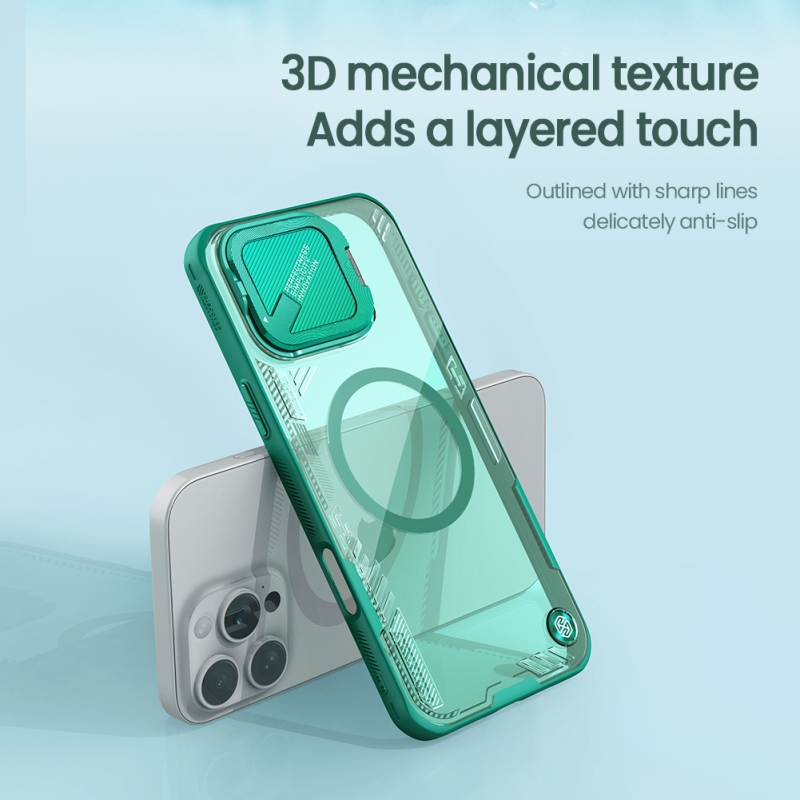 Nillkin Iceblade Prop mágneses borító Apple iPhone 16 Pro készülékhez Fekete