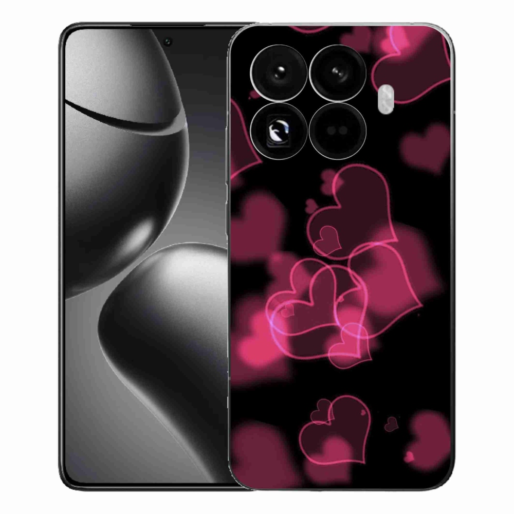 Gél borítás mmCase a Xiaomi 15T Pro számára - piros szívek