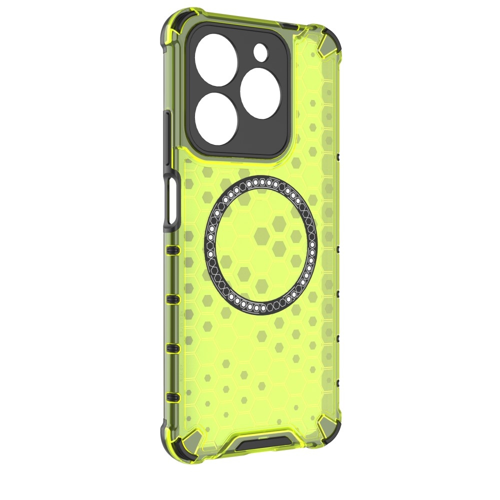 Mézédes tartós védőburkolat MagSafe-rel a Realme C61/C63 készülékre - zöld színű