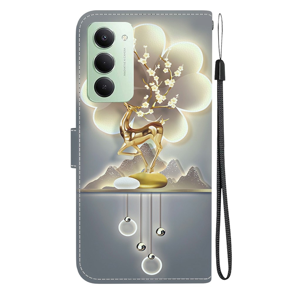 Sokoldalú könyves tok Xiaomi Redmi 15 5G (169mm) - szarvas sika