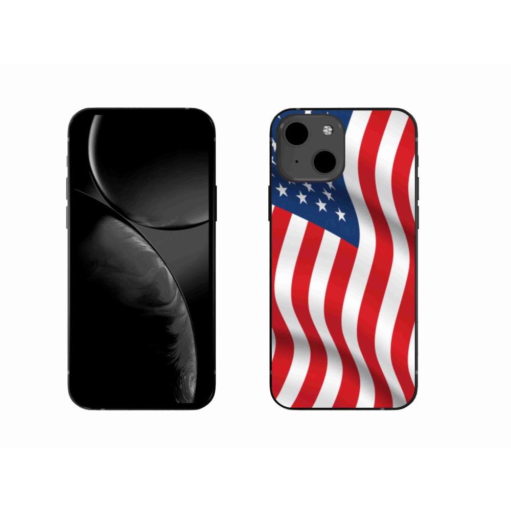 Zselés borítás mmCase iPhone 13 6.1 - amerikai zászlóhoz