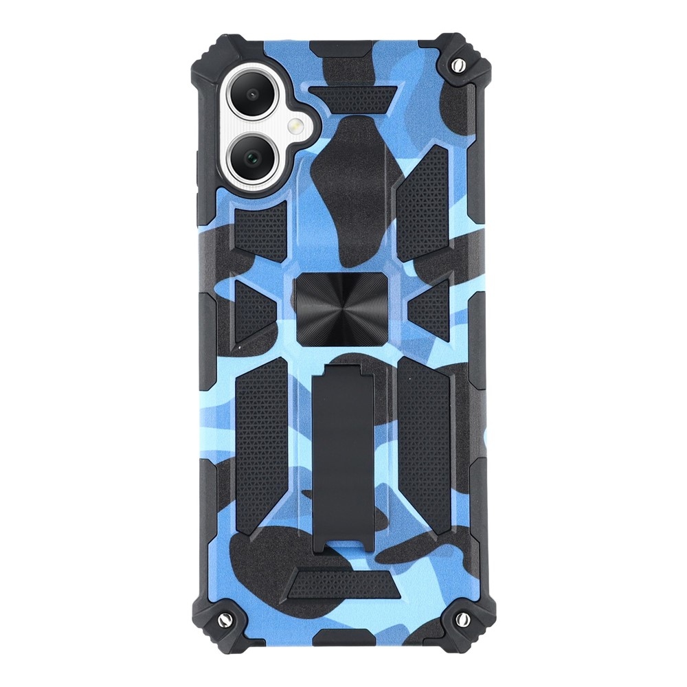 Camouflage tartós borító Samsung Galaxy A07 4G készülékhez - sötétkék