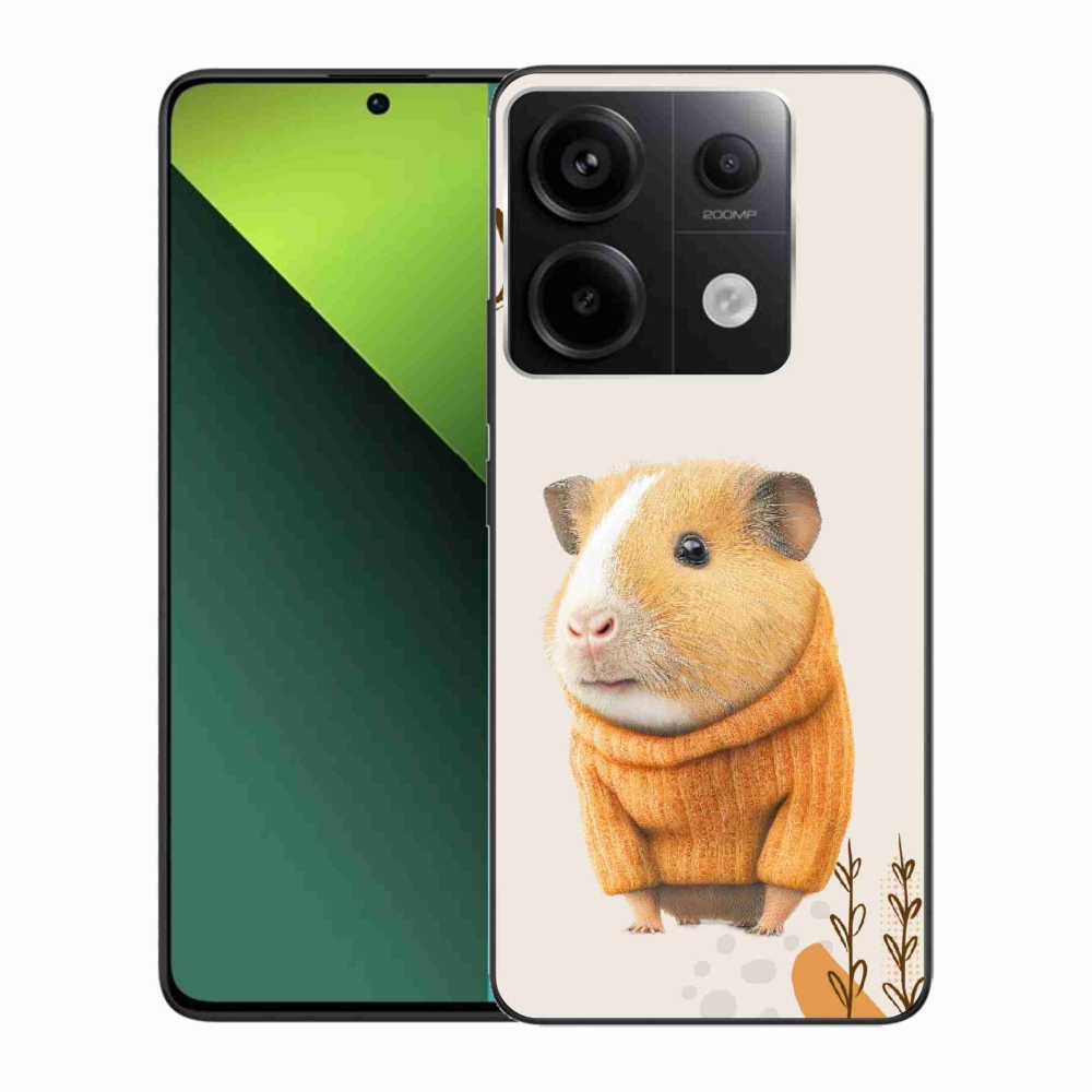 Gél borítás mmCase a Xiaomi Redmi Note 13 Pro 5G/Poco X6 5G számára - tengerimalac pulóverben