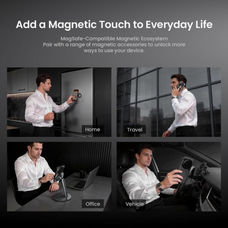 Nillkin CamShield Prop mágneses (átlátszó lencse) hátlap Xiaomi 17 Ultra átlátszó fekete