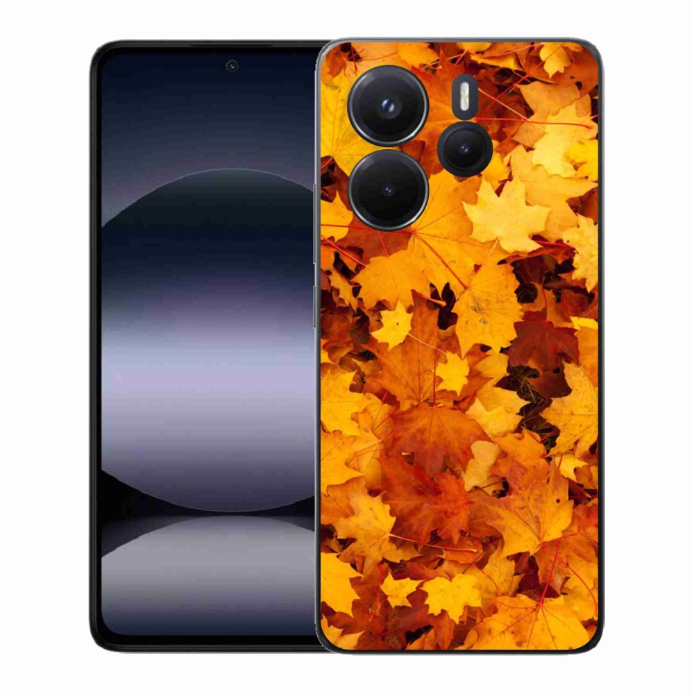 Gél borítás mmCase a Xiaomi Redmi Note 14-hez - juharlevelek