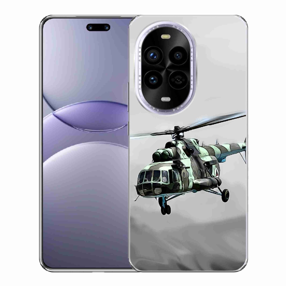 Zselés borítás mmCase a Huawei Nova 13 Pro 5G-n - katonai helikopter