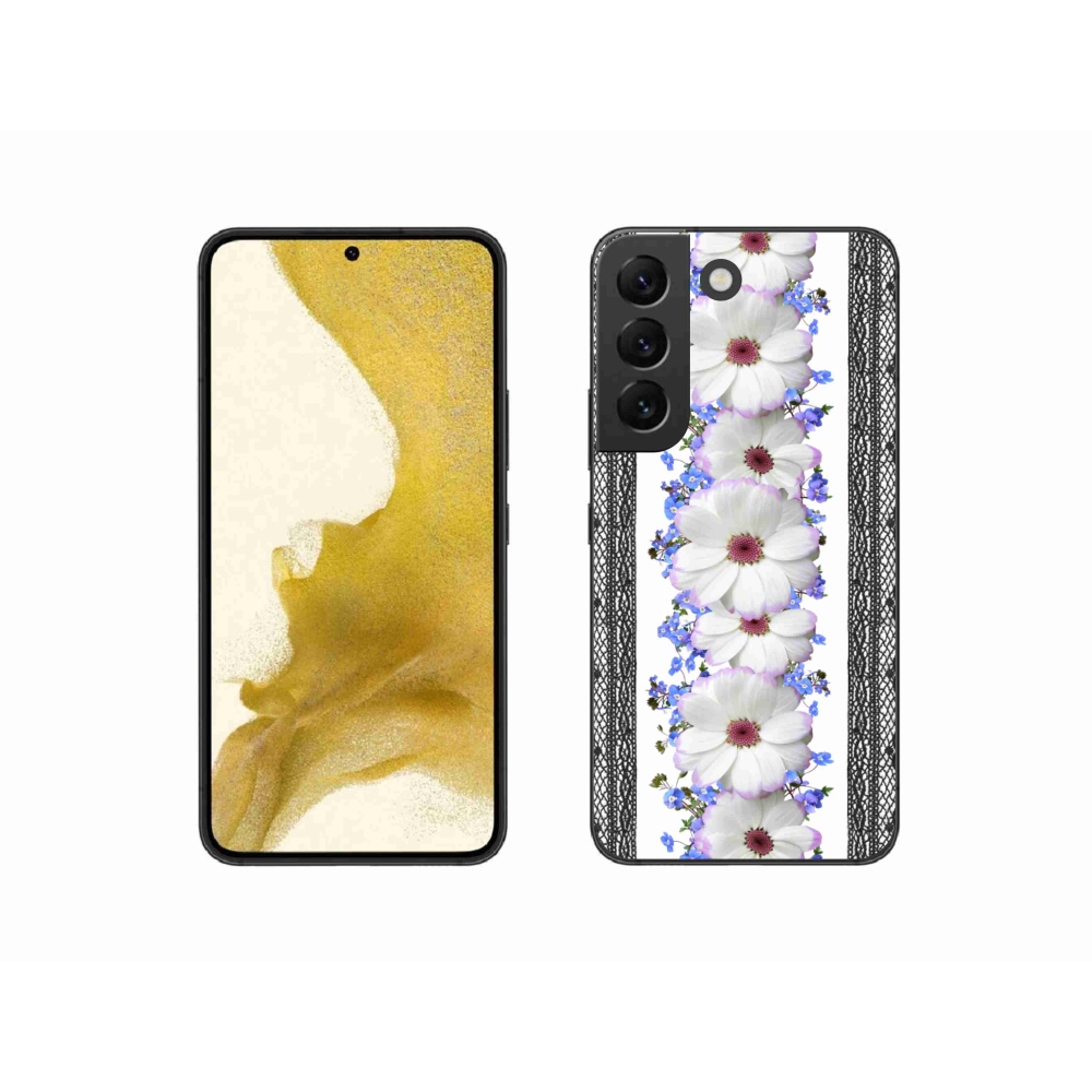 Gél borítás mmCase Samsung Galaxy S22 5G - virágok 8