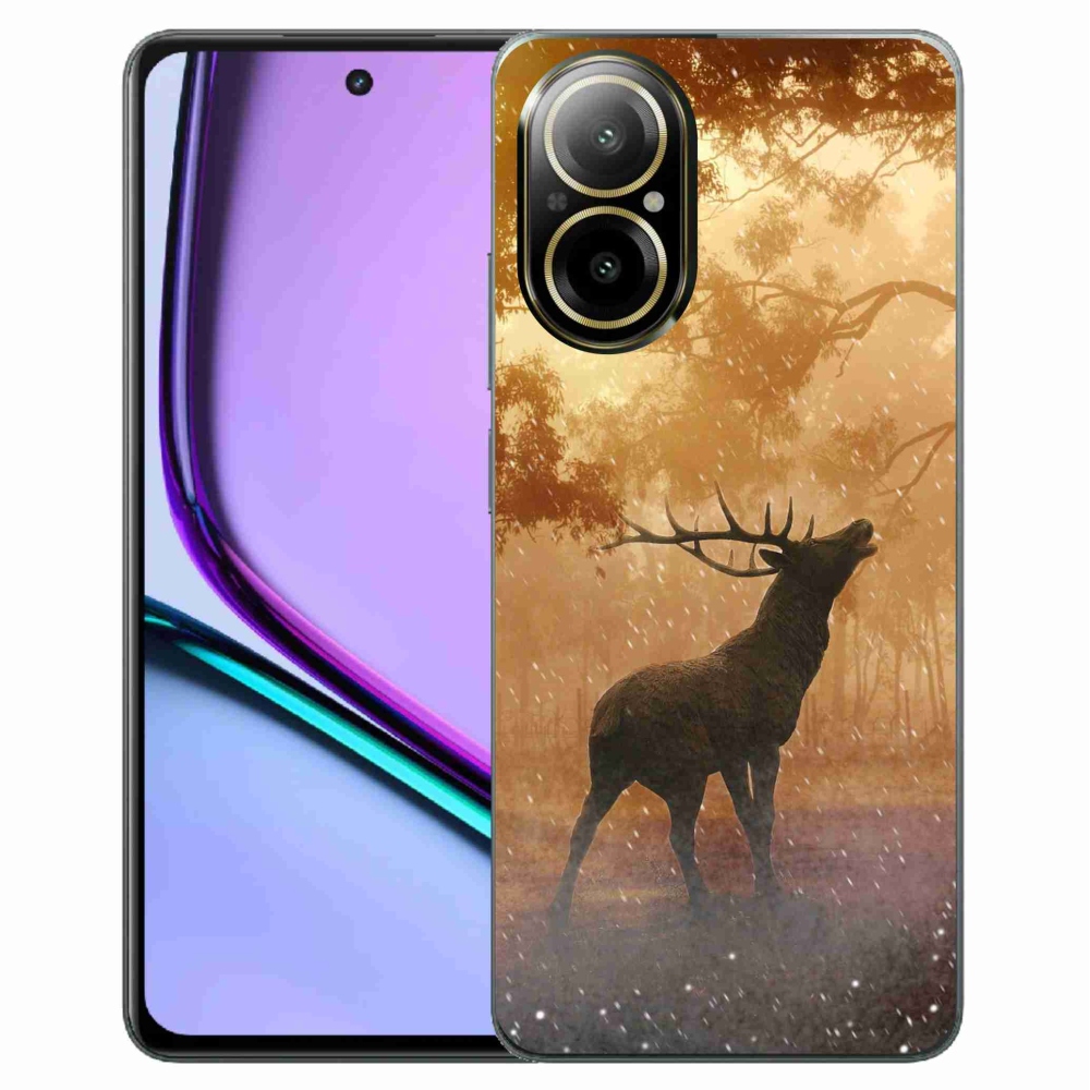 Zselés borítás mmCase a Realme C67 készülékhez - szarvas a szarvasbőgésben