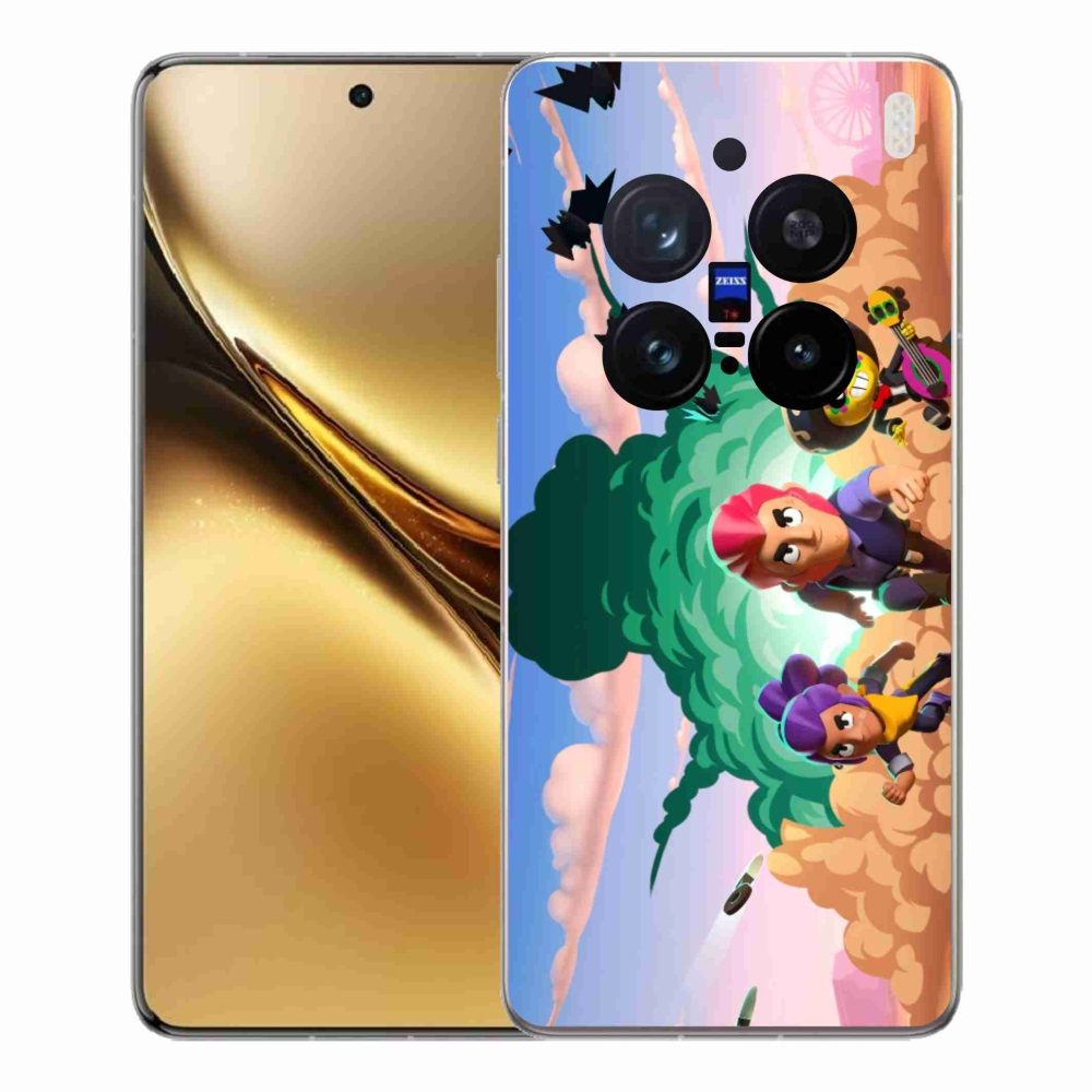 Zselés borítás mmCase a Vivo X200 Pro 5G-hez - verekedős csillagok