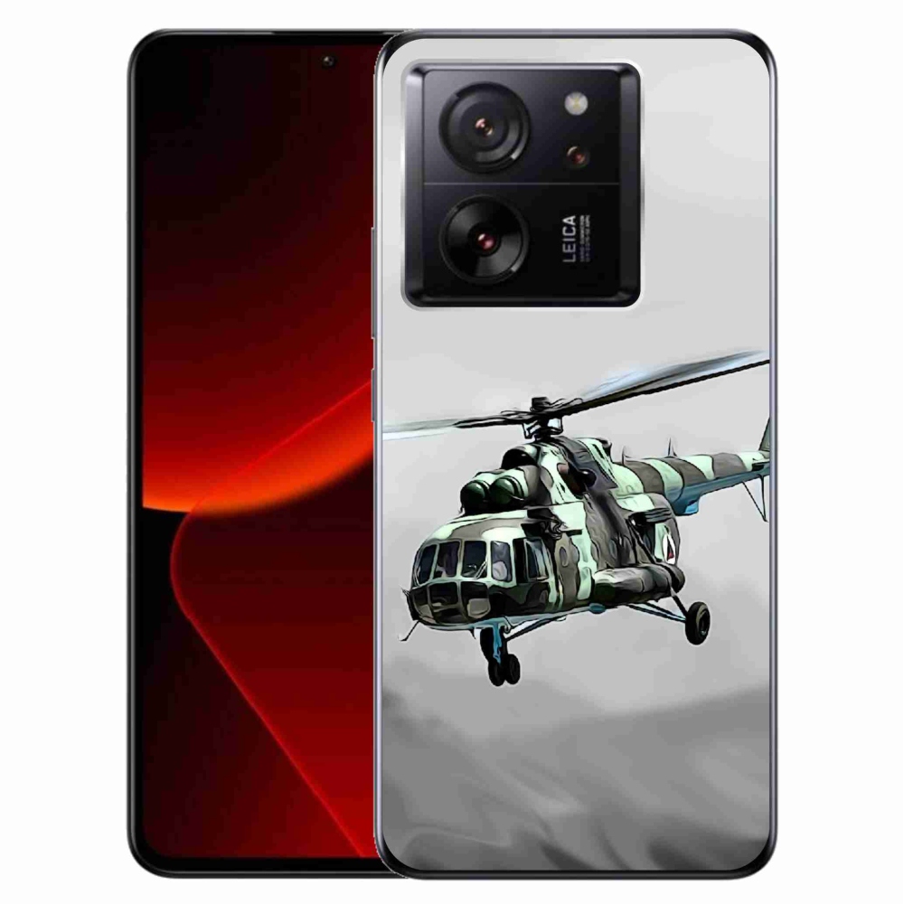 Gél borítás mmCase a Xiaomi 13T/13T Pro számára - katonai helikopter