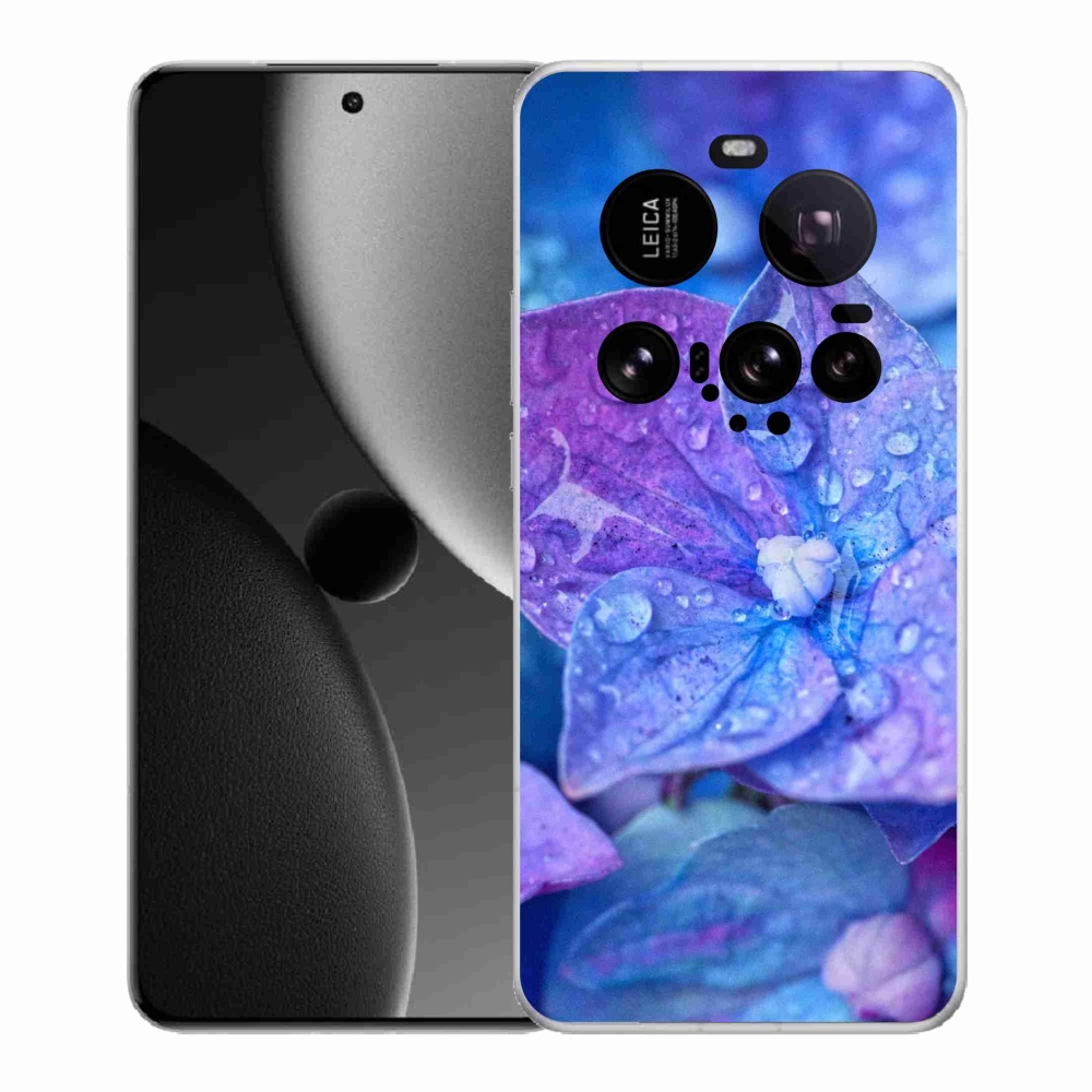 Gél borítás mmCase a Xiaomi 15 Ultra számára - lila virág