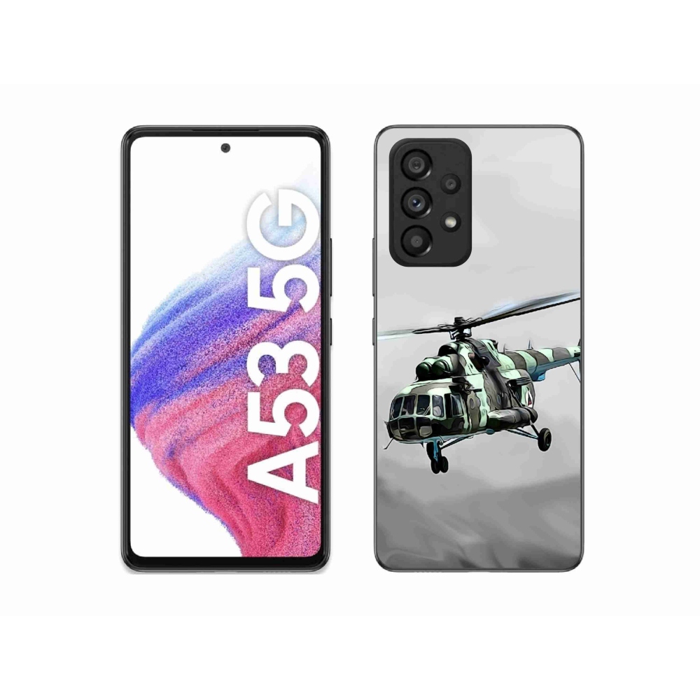 Gél borítás mmCase Samsung Galaxy A53 5G - katonai helikopterhez