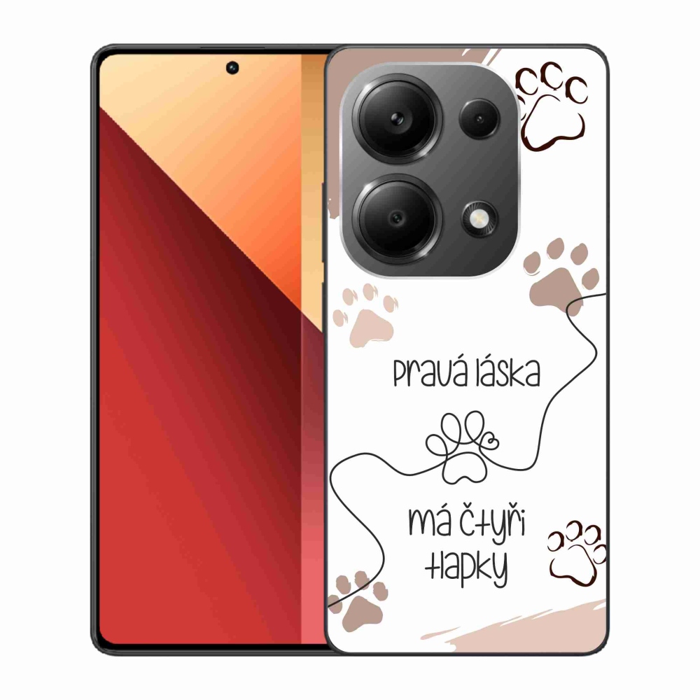 Gél borítás mmCase a Xiaomi Redmi Note 13 Pro 4G/Poco M6 Pro számára - kutyamotívum 1 fehér háttér