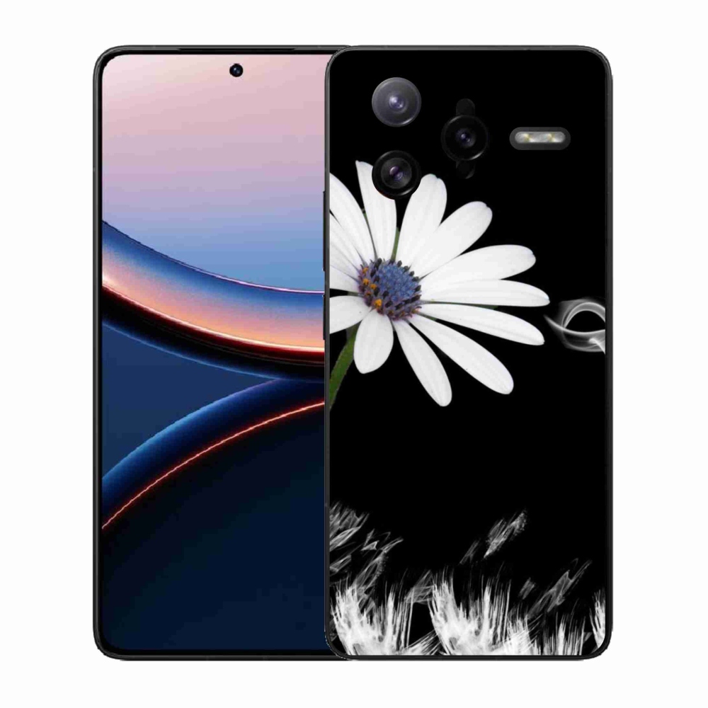 Gél borítás mmCase a Xiaomi Poco F7 Ultra számára - fehér virág