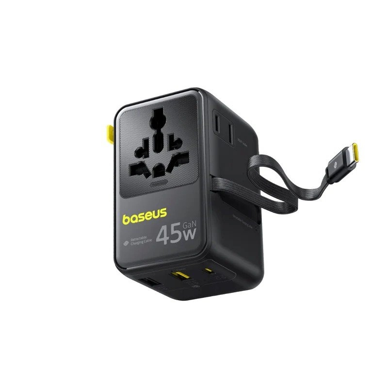 Baseus PicoGo AG11 gyors univerzális 45W-os utazási töltő Cosmic Black