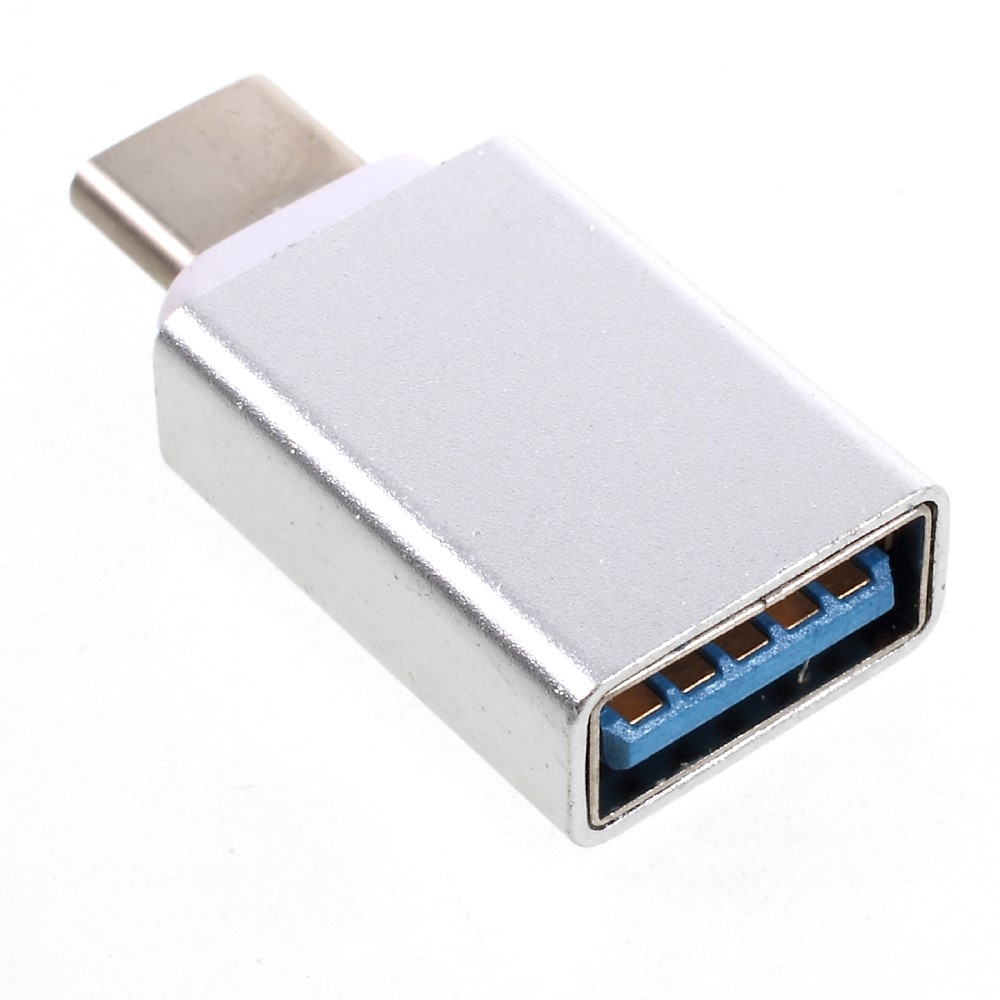 USB-C 3.1/USB 3.0 OTG reduktor - Ezüst