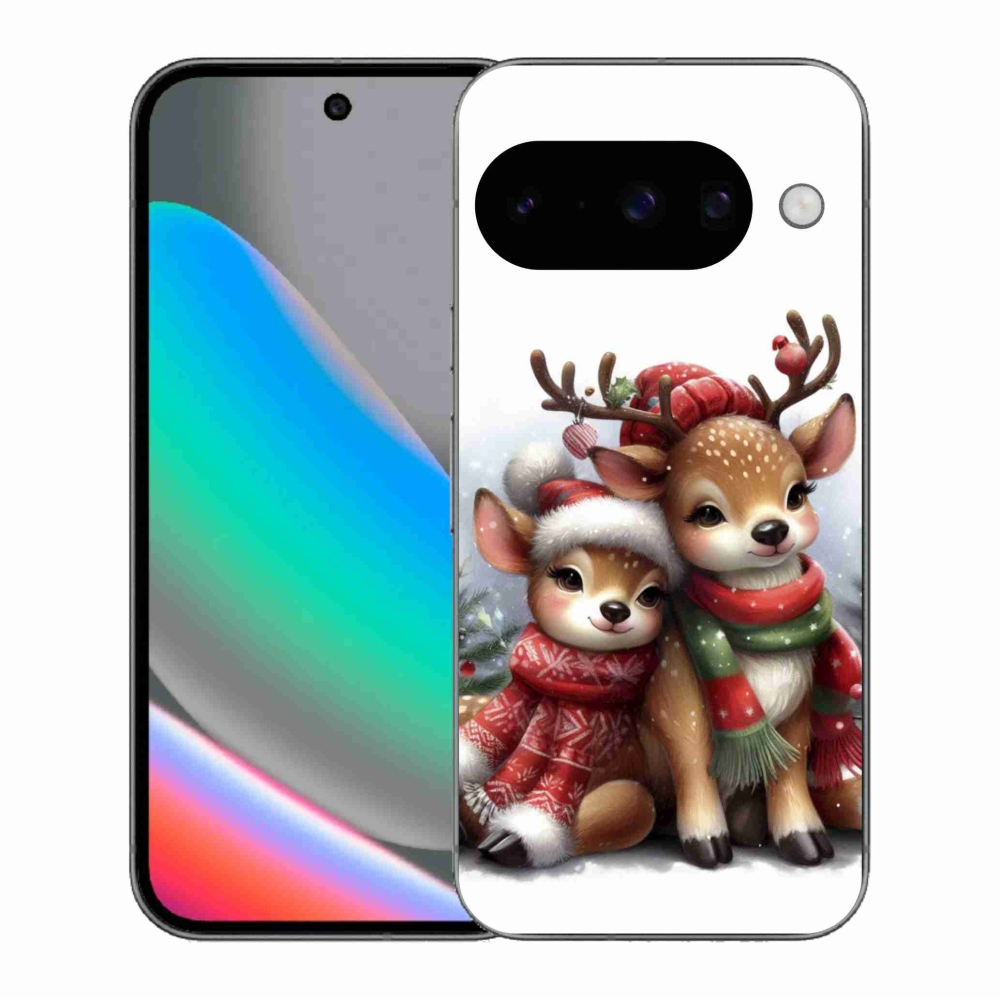 Gél borítás mmCase a Google Pixel 10 számára - Karácsonyi rénszarvas