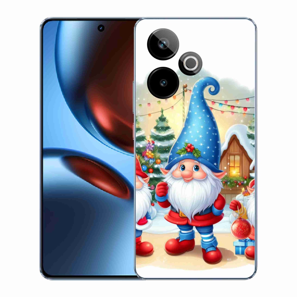 Rugalmas zselés tok mmCase képpel a Realme GT 7 5G/GT 7T 5G számára - karácsonyi manók