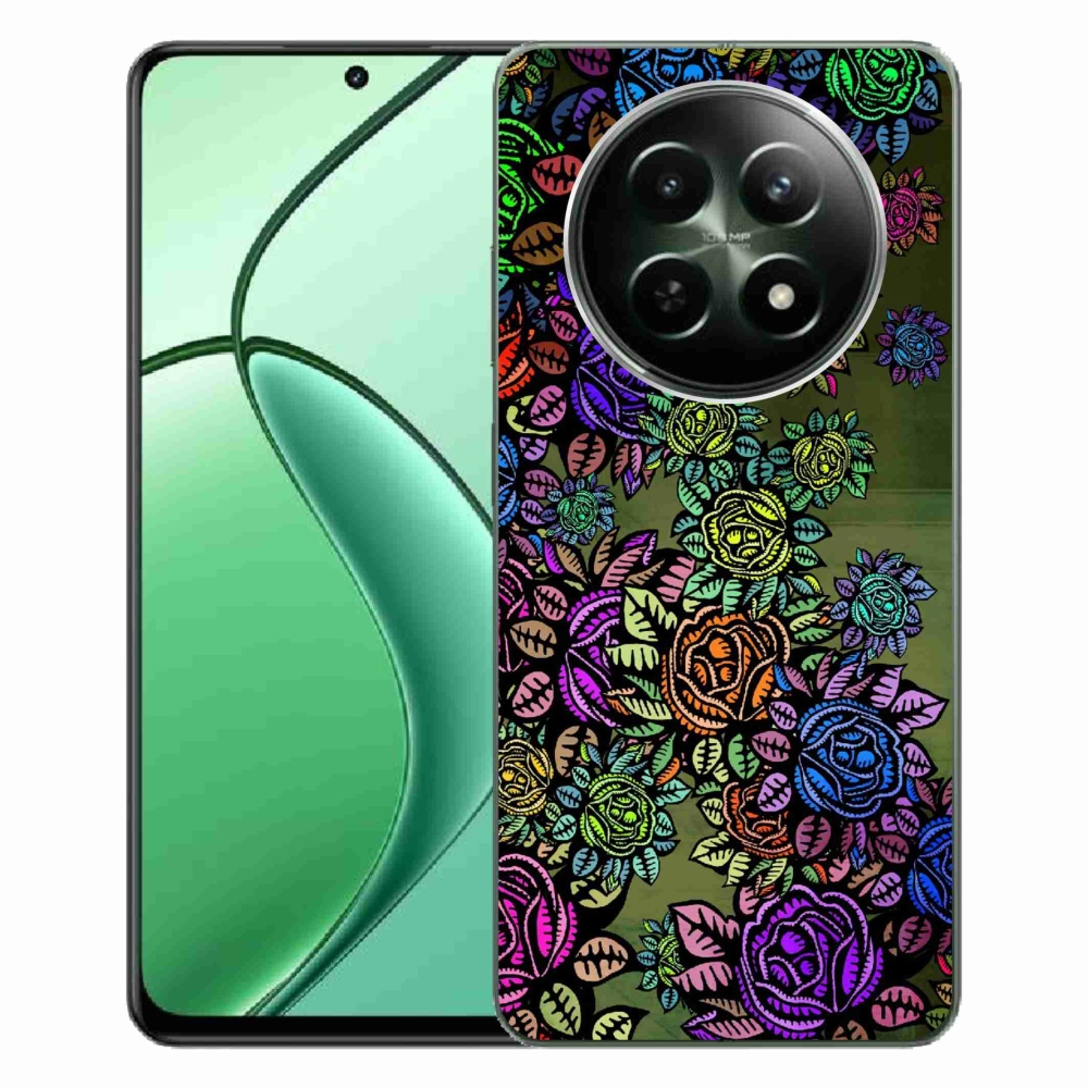 Gél borítás mmCase a Realme 12 5G/12x 5G számára - virágok 6