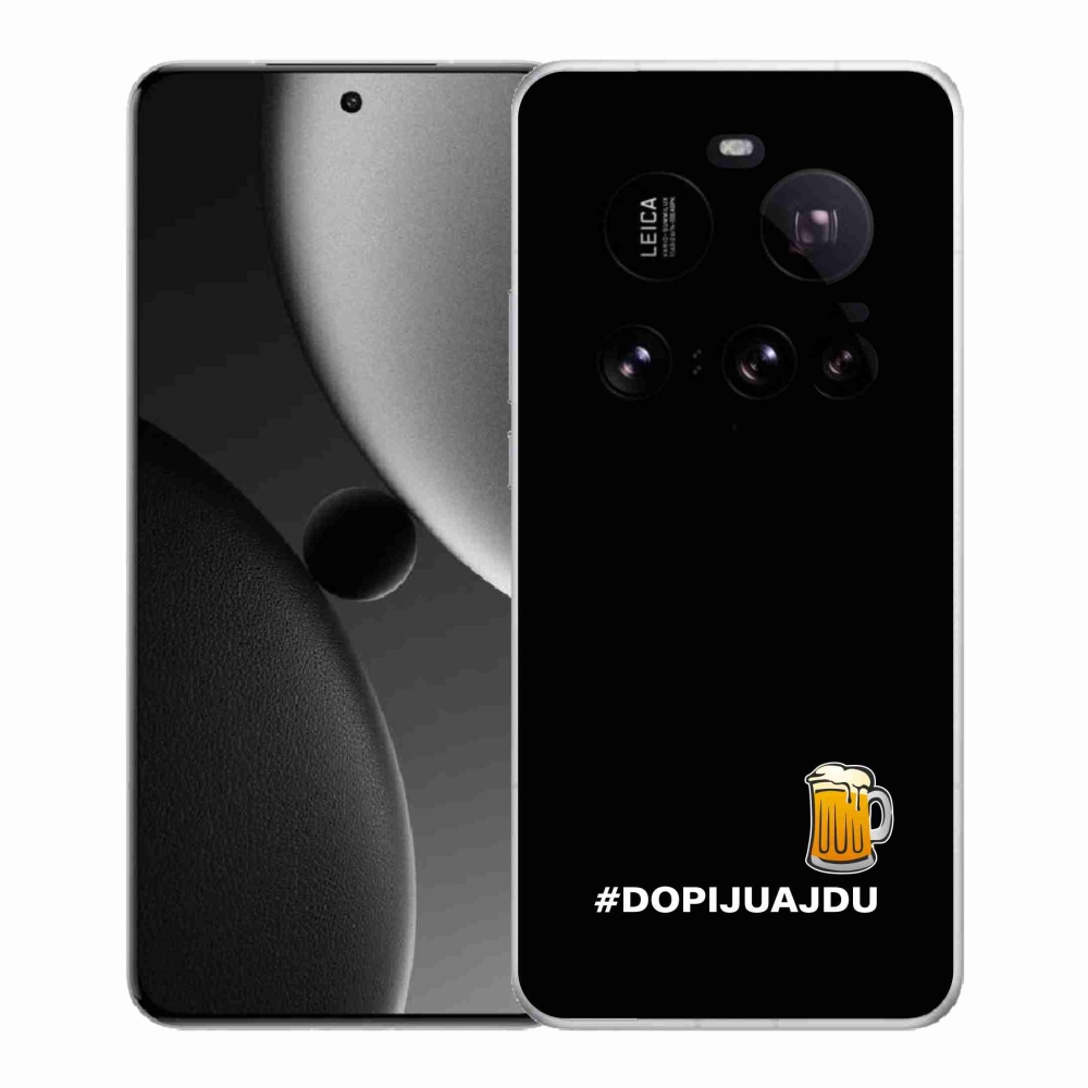 Gél borító mmCase a Xiaomi 15 Ultra - sör motívum 1 fekete háttérrel