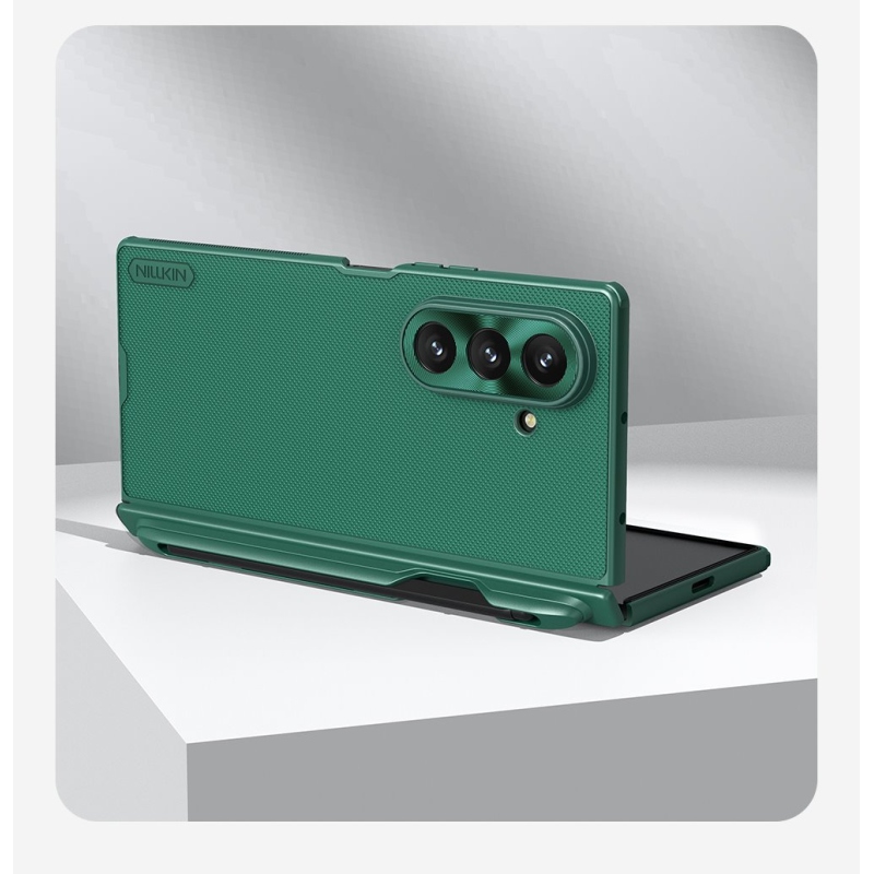 Nillkin Super Frosted FOLD mágneses tolltartó hátlap Samsung Galaxy Z Fold 7 Sötétzöld