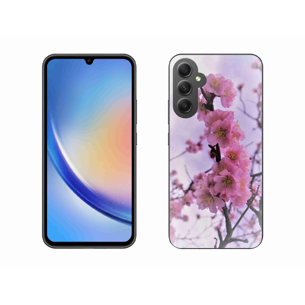 Gél borítás mmCase Samsung Galaxy A34 5G - virágok 7