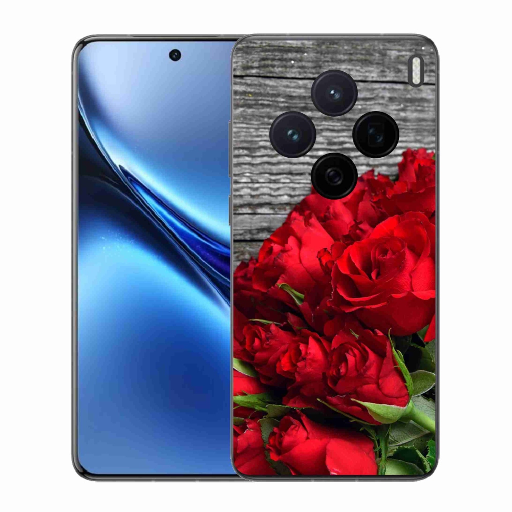 Zselés borítás mmCase a Vivo X200 5G készülékhez - piros rózsa