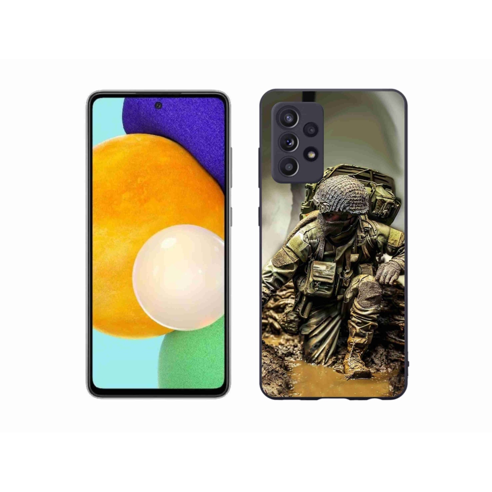 Zselés borítás mmCase Samsung Galaxy A52s 5G - katonás
