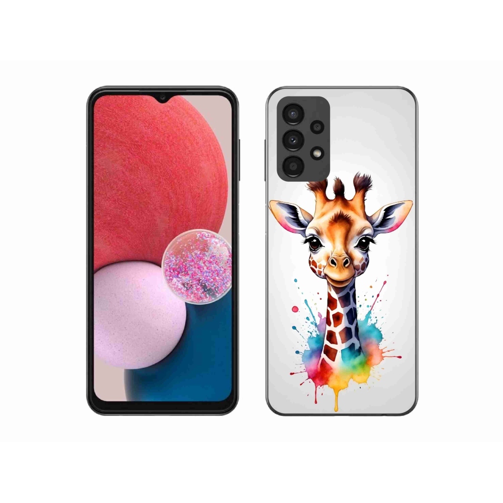 Zselés borítás mmCase Samsung Galaxy A13 4G - zsiráf 1