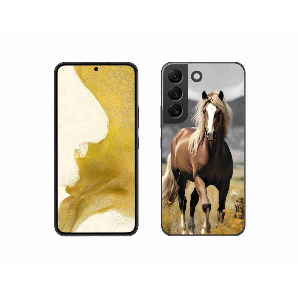 Zselés borítás mmCase Samsung Galaxy S22 5G - barna ló 1