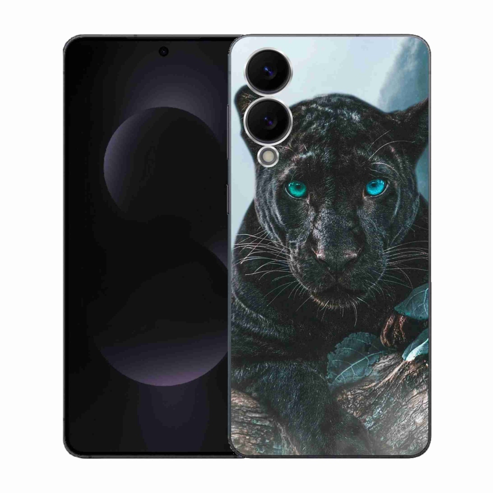 Zselés borítás mmCase Samsung Galaxy S25 Edge készülékhez - fekete párduc