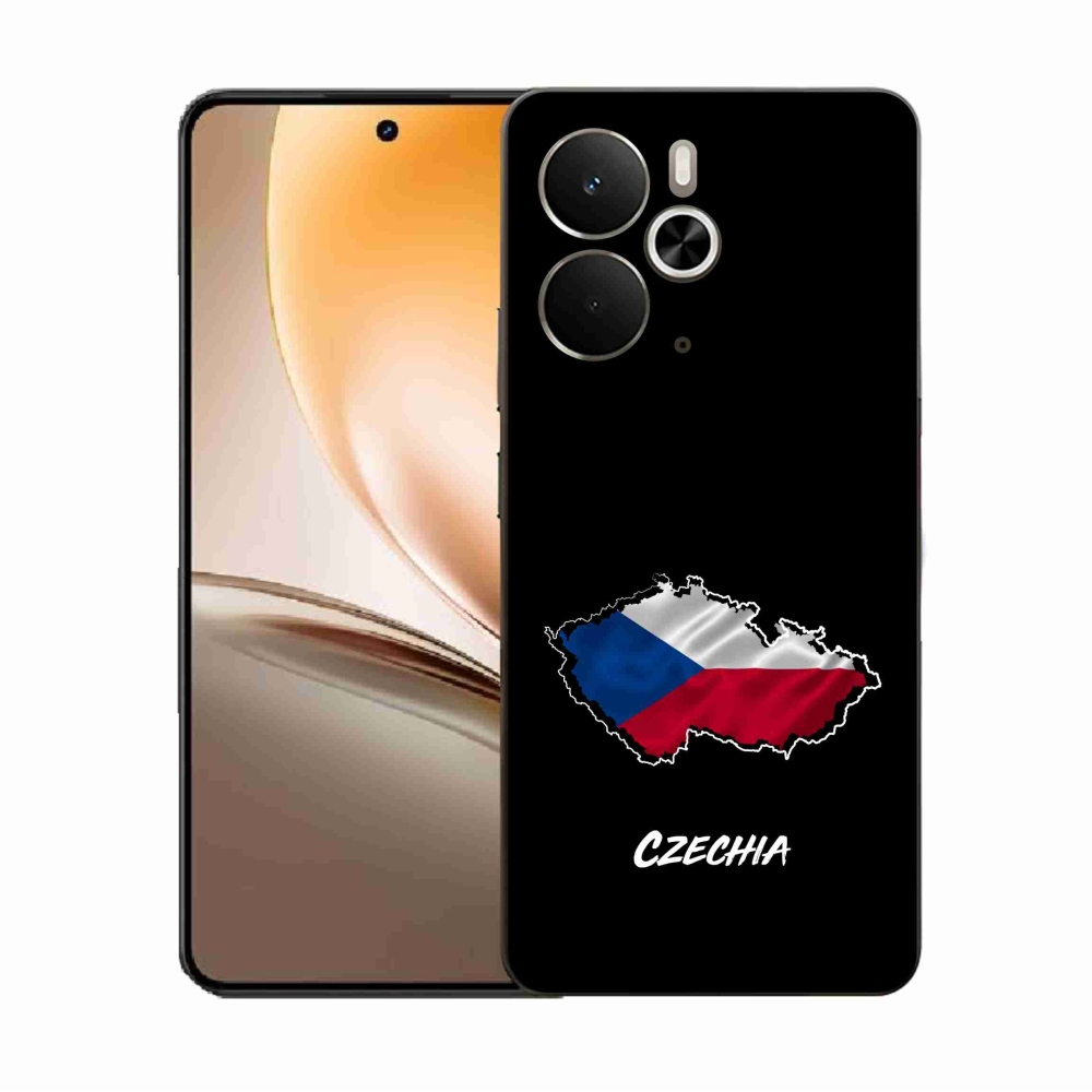 Gél borító mmCase a Realme 14 5G/14T 5G készülékhez - Csehország fekete háttér