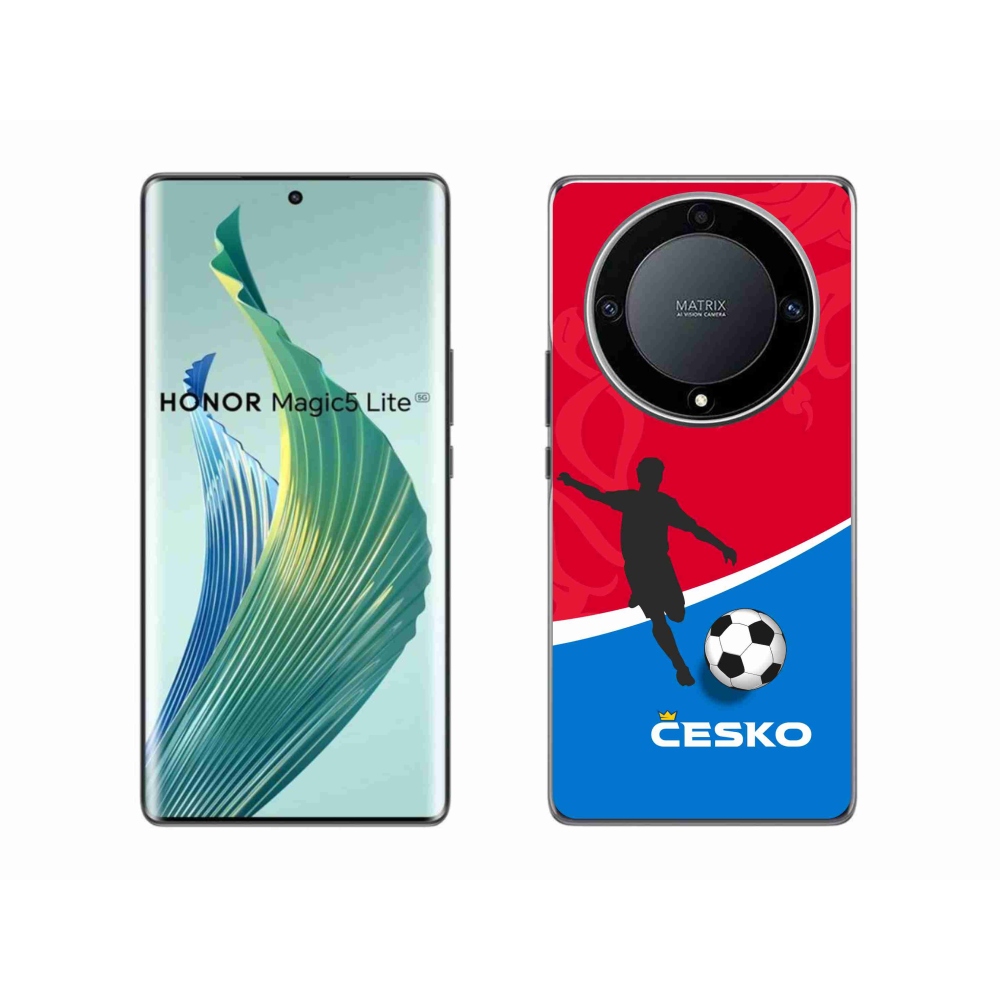 Gél borítás mmCase a Honor Magic 5 Lite 5G készülékhez - futball Csehország