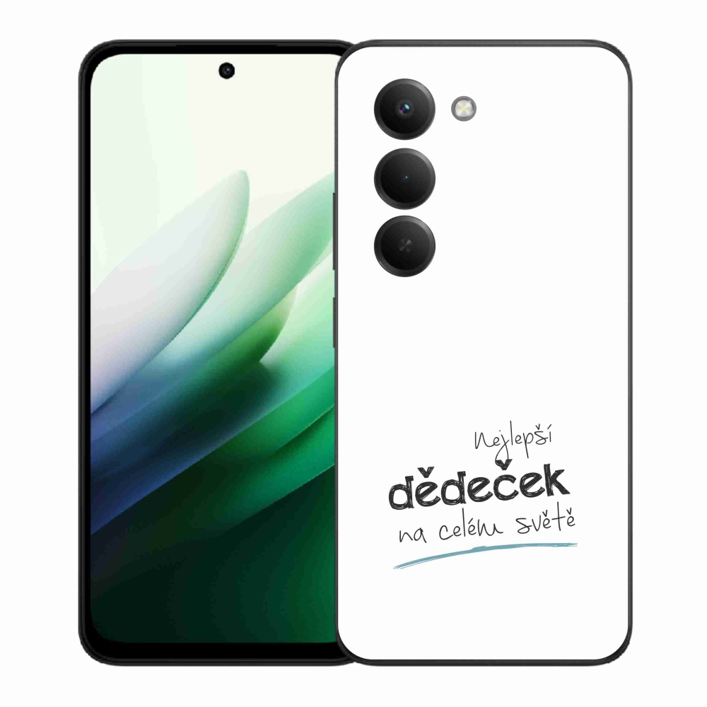 Gél borító mmCase a Xiaomi Redmi 15 5G - a legjobb nagypapa 3 fehér háttérrel