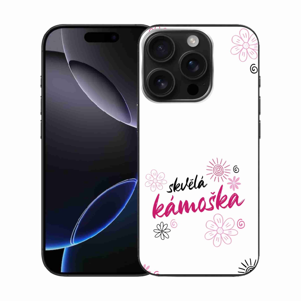 Gél borítás mmCase iPhone 16 Pro készülékhez - nagyszerű haver fehér háttérrel