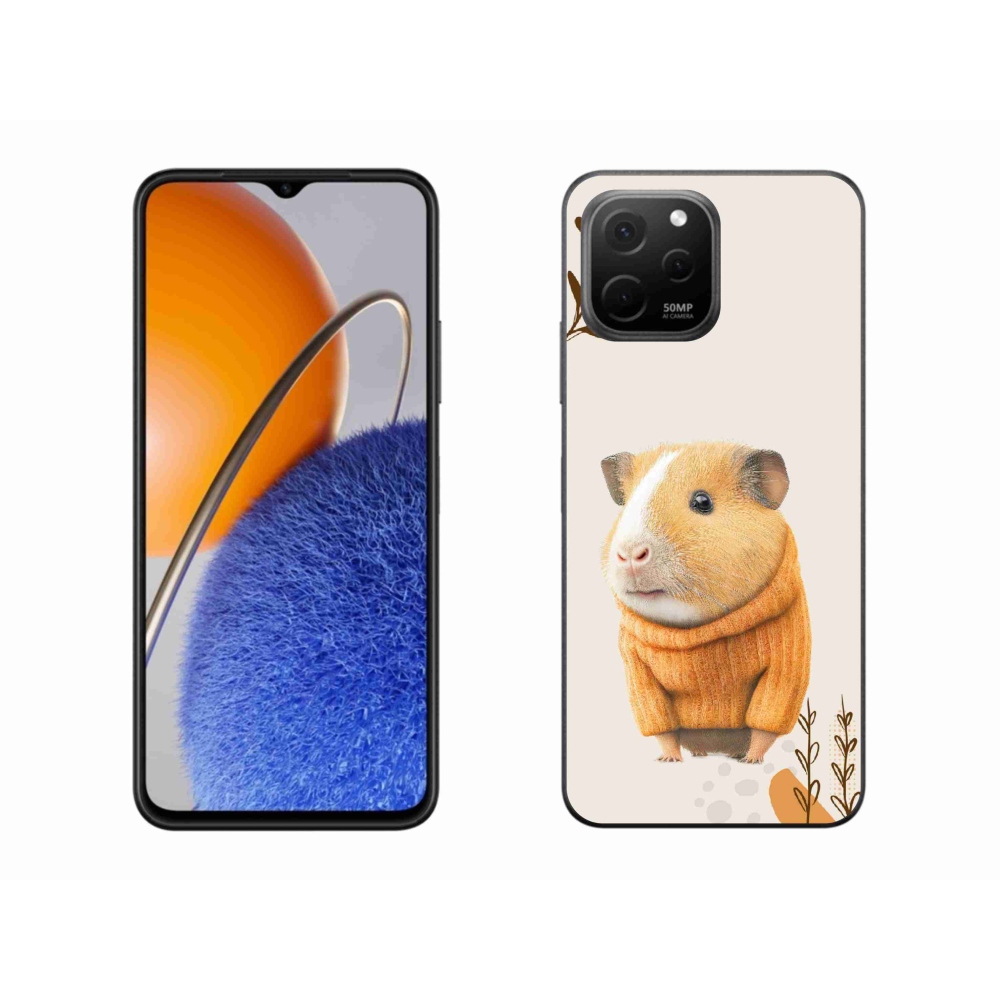 Gél borítás mmCase a Huawei Nova Y61 készülékhez - tengerimalac a pulóverben